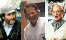 Robin Williams in "Good Will Hunting," "Good Morning, Vietnam," and "Mrs. Doubtfire."