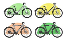 Four electric-bikes.