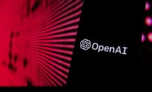 Smartphone with the OpenAI logo on the screen