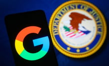 Google and DOJ logos