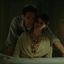 Adrien Brody and Felicity Jones in "The Brutalist."