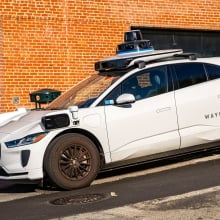 A driverless Waymo vehicle in San Francisco.