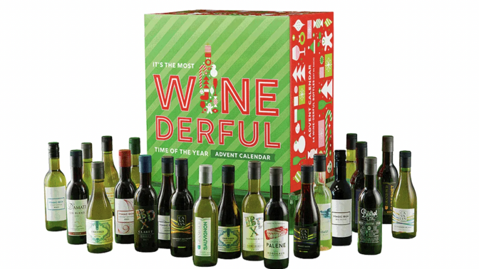 For a limited time, snag a 24-bottle Wine Advent Collection for $79.99 from Total Wine & More