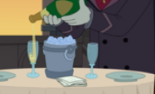 A vampire pours champagne in the "Futurama" Season 12 finale.