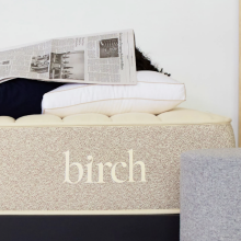 Person laying on Birch mattress